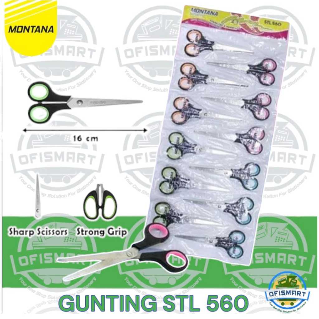 

Montana Scissors Gunting 6 Inch STL-560 | @1Renceng=12PCs