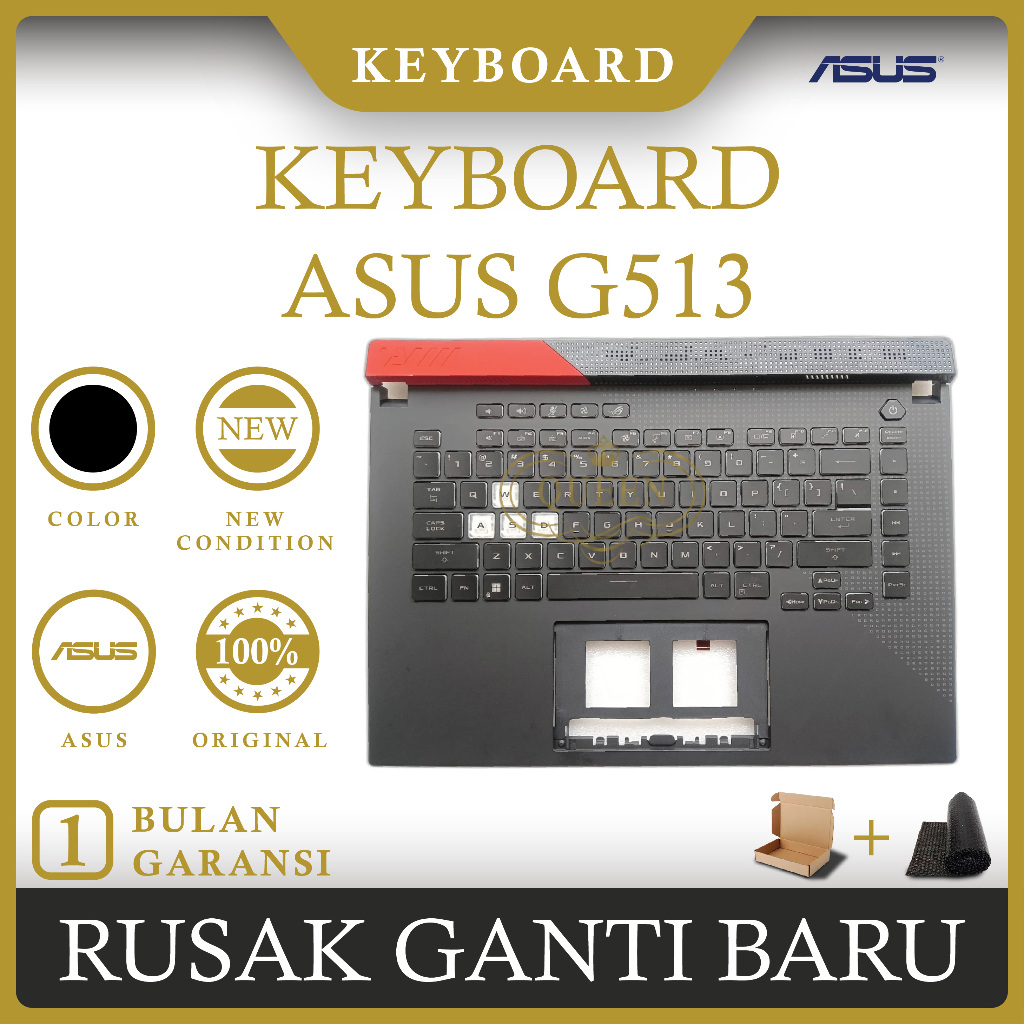 KEYBOARD FRAME LAPTOP ASUS ROG Strix G15 G513 G513IH (RGB) ORIGINAL