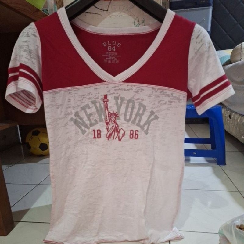 Kaos wanita new york (preloved)