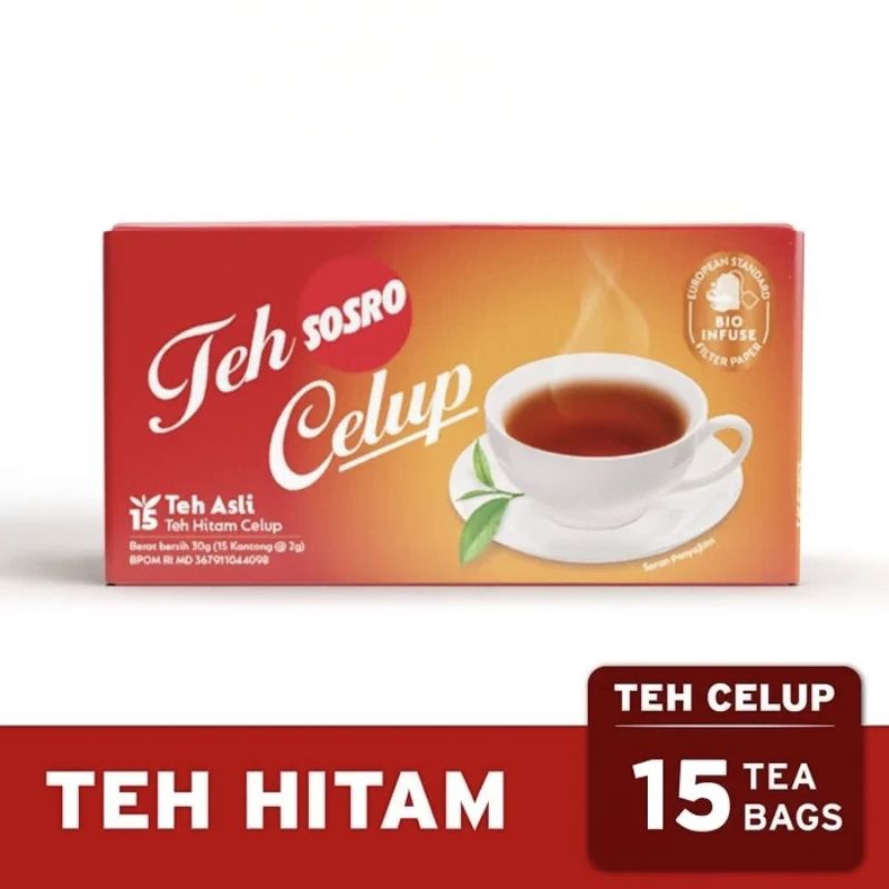 

Teh Celup Sosro isi 15 teh celup