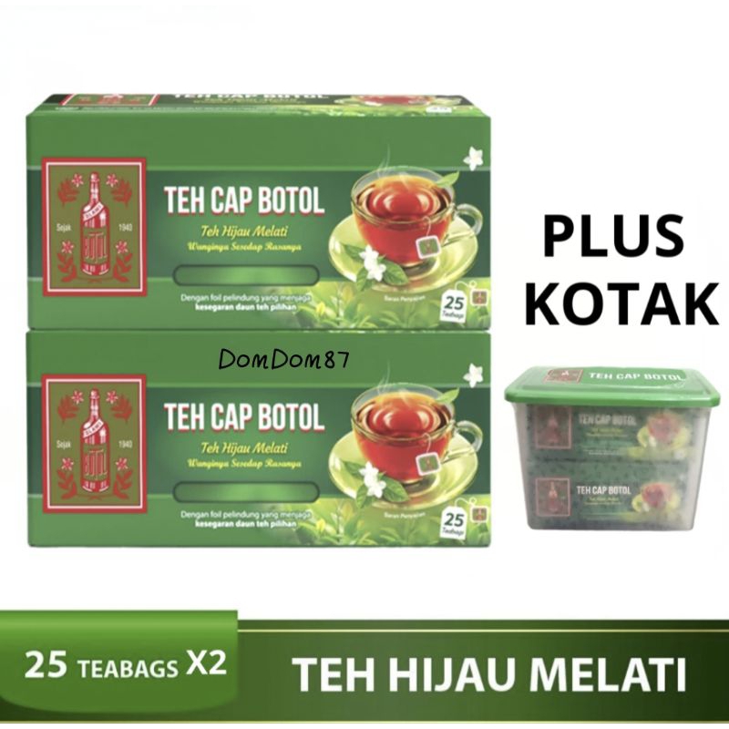 

Paket 2 box Teh Celup Cap Botol isi 25 bonus kotak tupperware