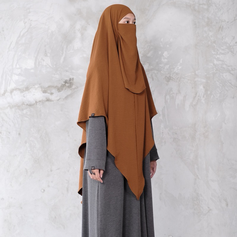 HAURA KHIMAR by sistrside warna teracotta
