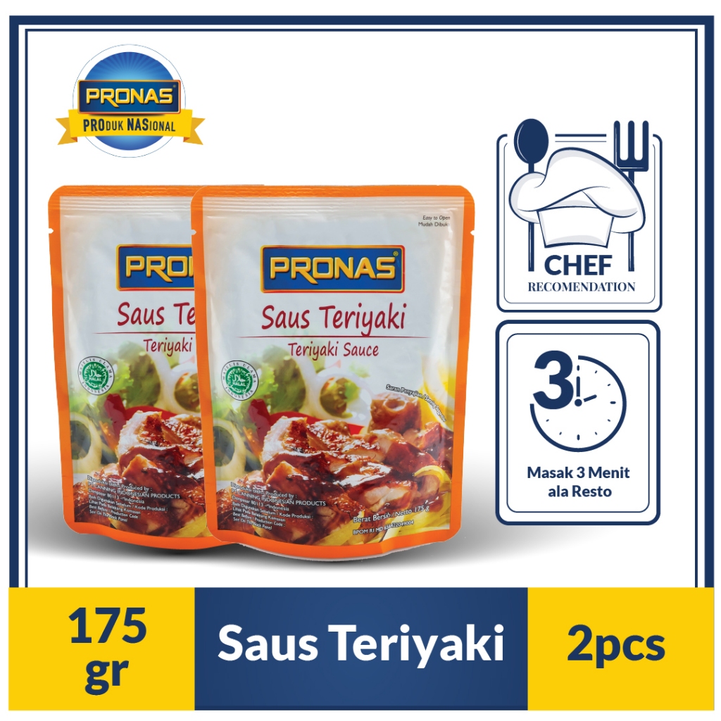 

Pronas Stir Fry Sauce Teriyaki 175 gr bundling 2 pcs