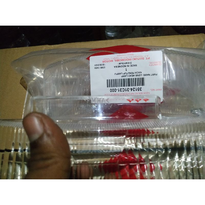 MIKA SET REFLEKTOR LAMPU DEPAN SATRIA 2 TAK LUMBA TORNADO SHOGUN KEBO ORIGINAL SGP