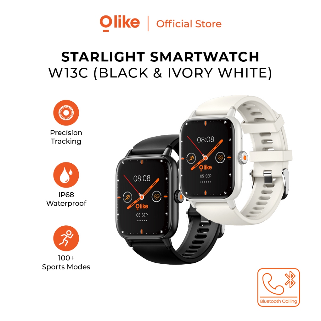 Olike Starlight Smart Watch W13C IP68 Water Resistant 100 Mode Olahraga