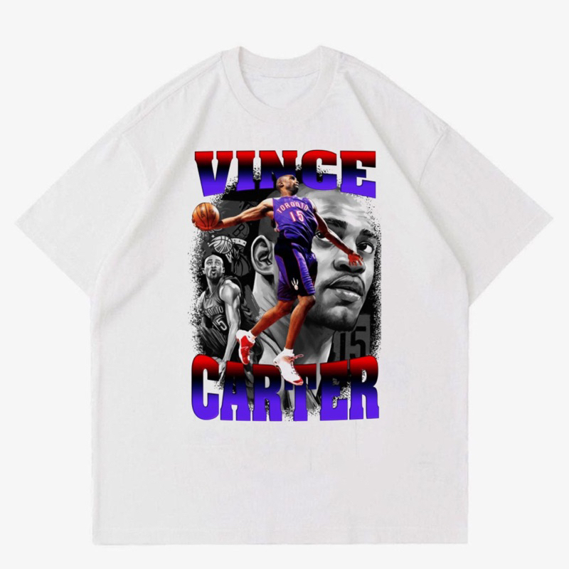 KAOS VINCE CARTER VINTAGE | T-SHIRT BAJU GAMBAR VINCE CARTER | KAOS VINCE CARTER