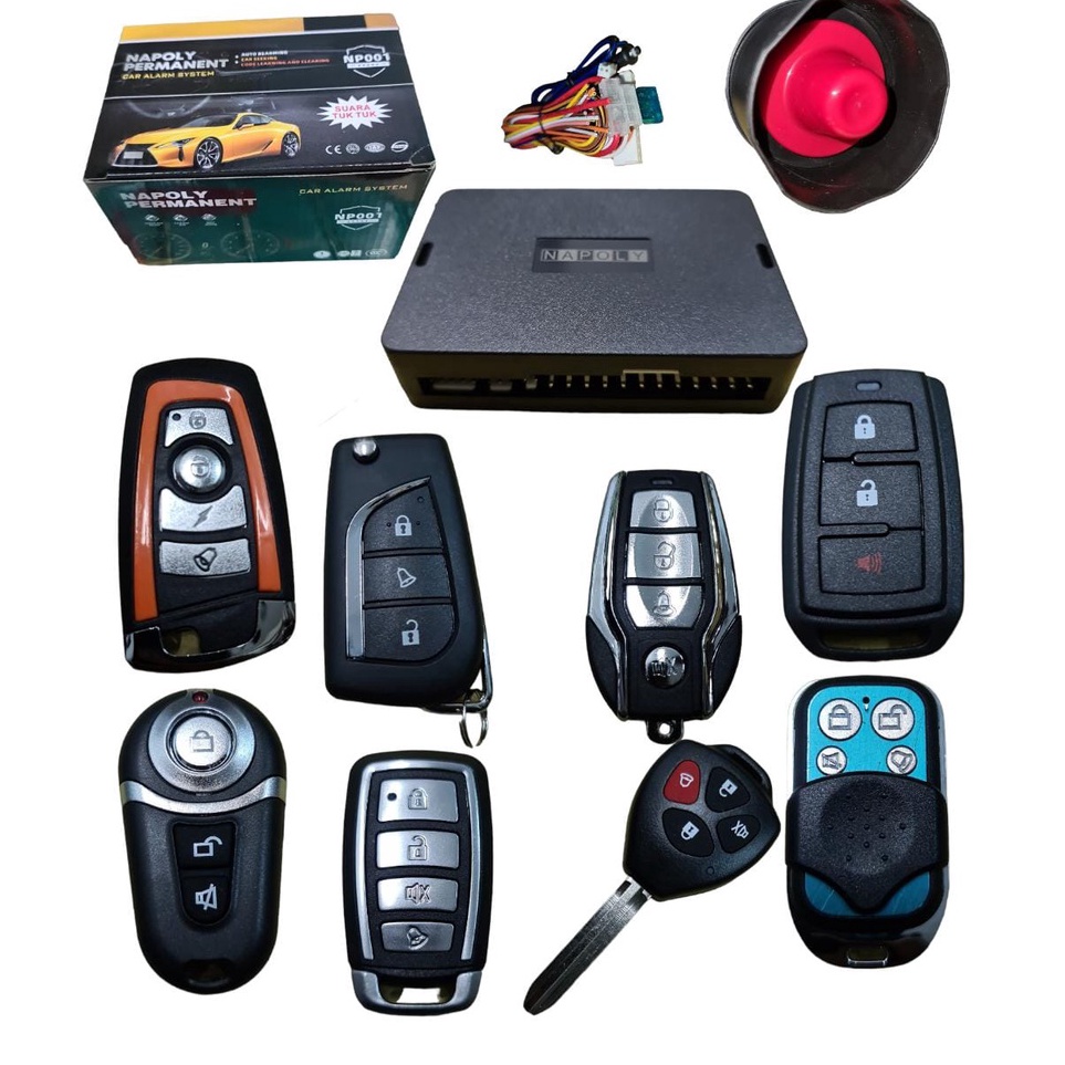 qd alarm mobil universal remote car alarm system universal alarm mobil premium  Pasti Murah