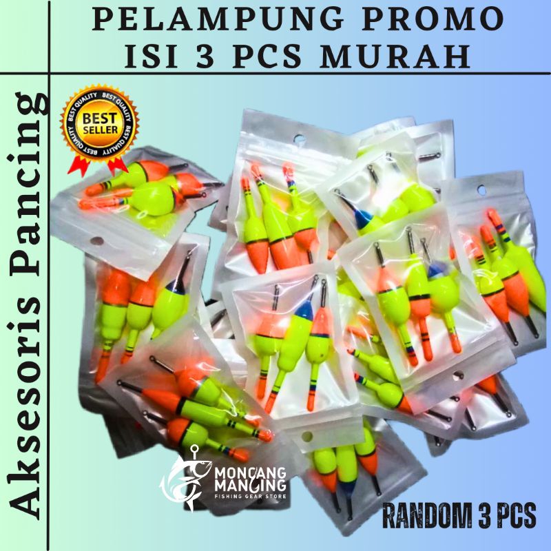 PELAMPUNG PANCING PROMO 1 BUNGKUS ISI 3 PCS PELAMPUNG MURAH 3 PCS