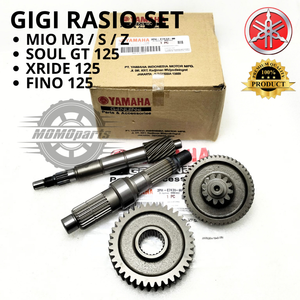 ORIGINAL PAKET GEAR GIGI RASIO GARDAN CVT ASSY SET KOMPLIT GIR AS PULLY RODA YAMAHA 2PH MIO M3 S Z S