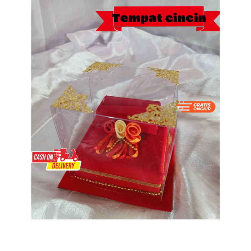 kotak hantaran kotak cincin pernikahan dan lamaran / box kotak mahar tempat cincin cantik