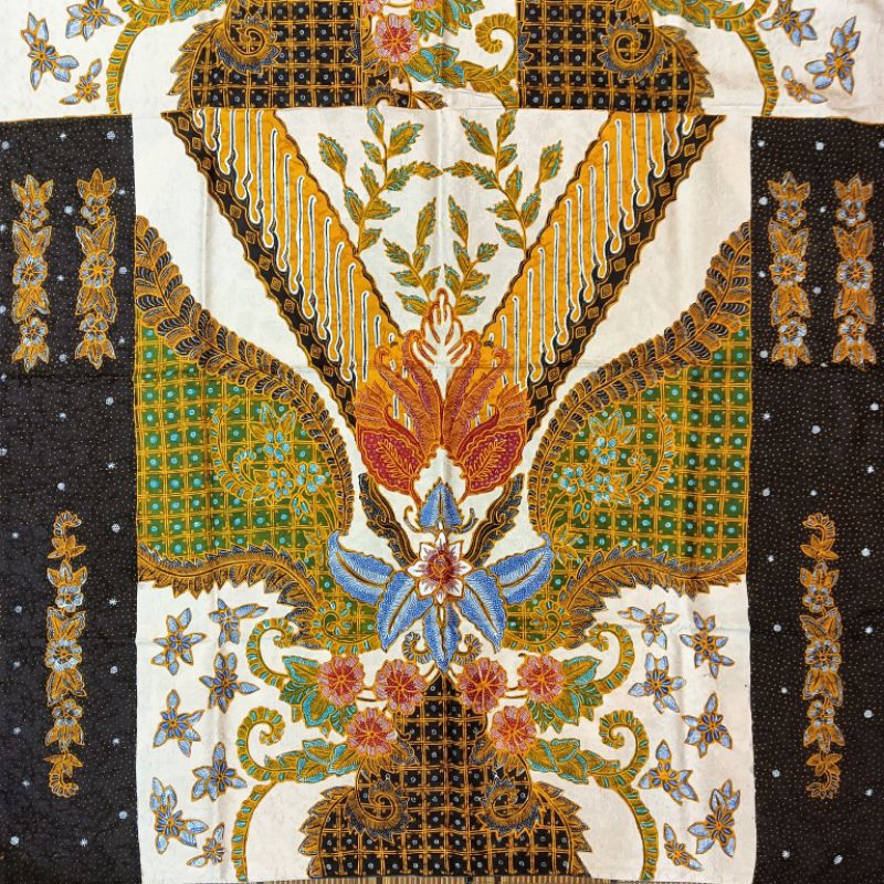 Kain batik full tulis pola kemeja pria bahan sutra ATBM baron kualitas grade A exclusive batik tulis