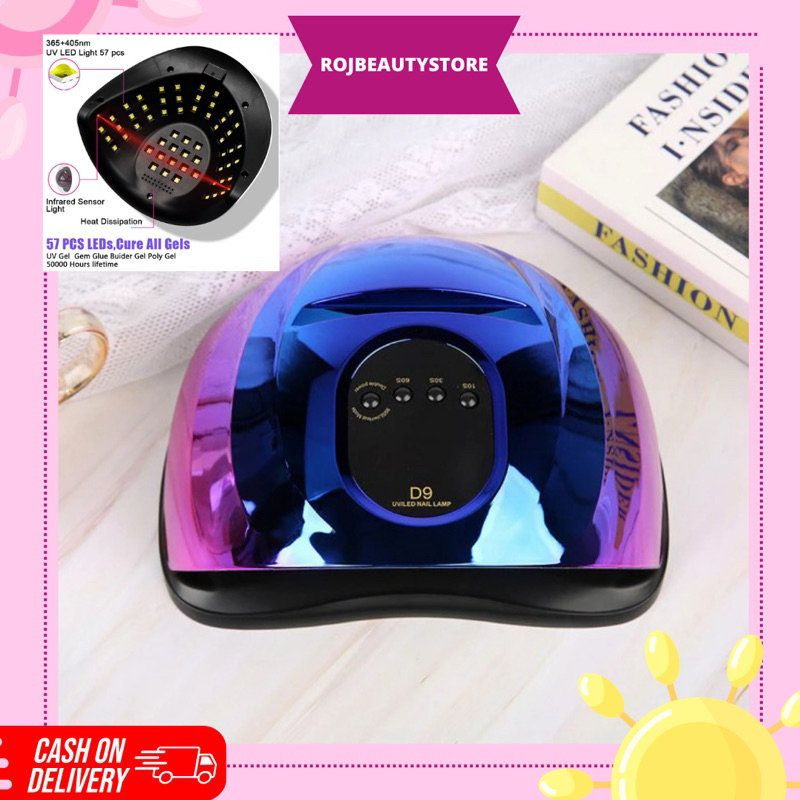 Pengering Kutek Kuku UV LED Nail Lamp Dryer 150W 57 LED