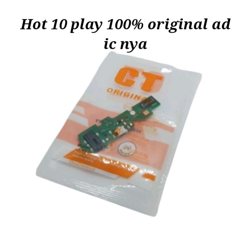 fleksibel pcb infinik hot 10 play ful ic original papan caz mic + hf infinik hot 10 play full ic ori