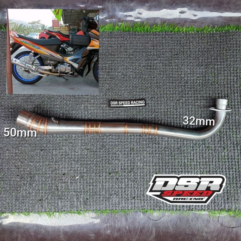 Leher Knalpot Kompetisi Drag Race Sleep Engine 130cc - 200cc Pemasangan Jalur Standart Jupiter z z1 