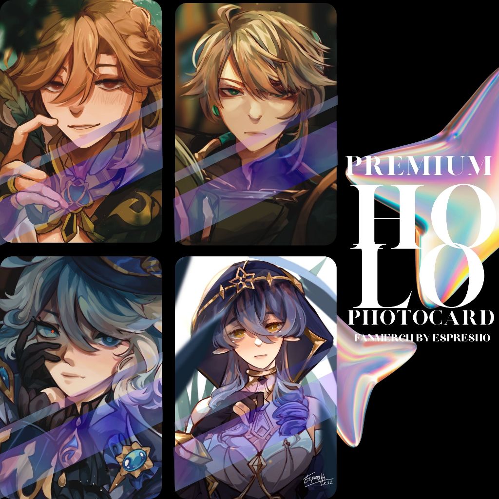 Premium Holo Laminated Genshin Photocard