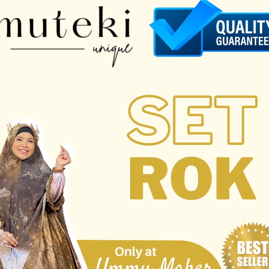 Stok Banyak MSR MUTEKI x TUM LIVE Set Rok Wanita Hh Quality