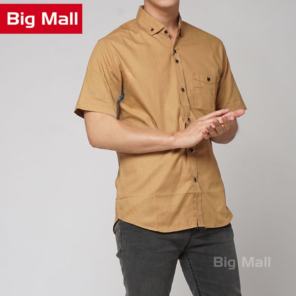 ORIGINAL BIG MALL [M-XXXXL] KEMEJA PRIA LENGAN PENDEK PREMIUM MALL