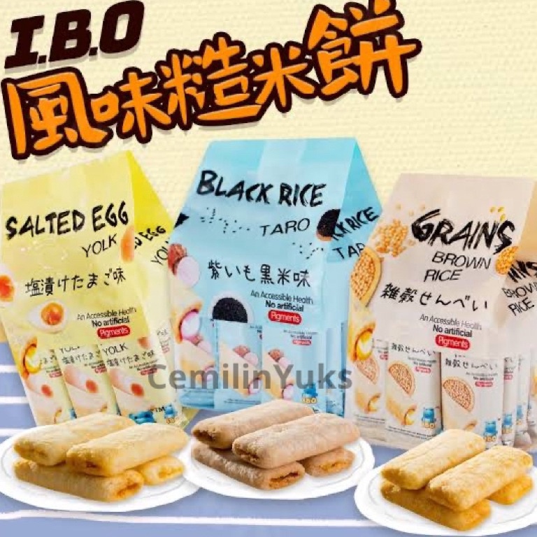 

Splash IBO Grain Brown Rice Cake 15g Snack Beras hitam Rice Cracked Snack