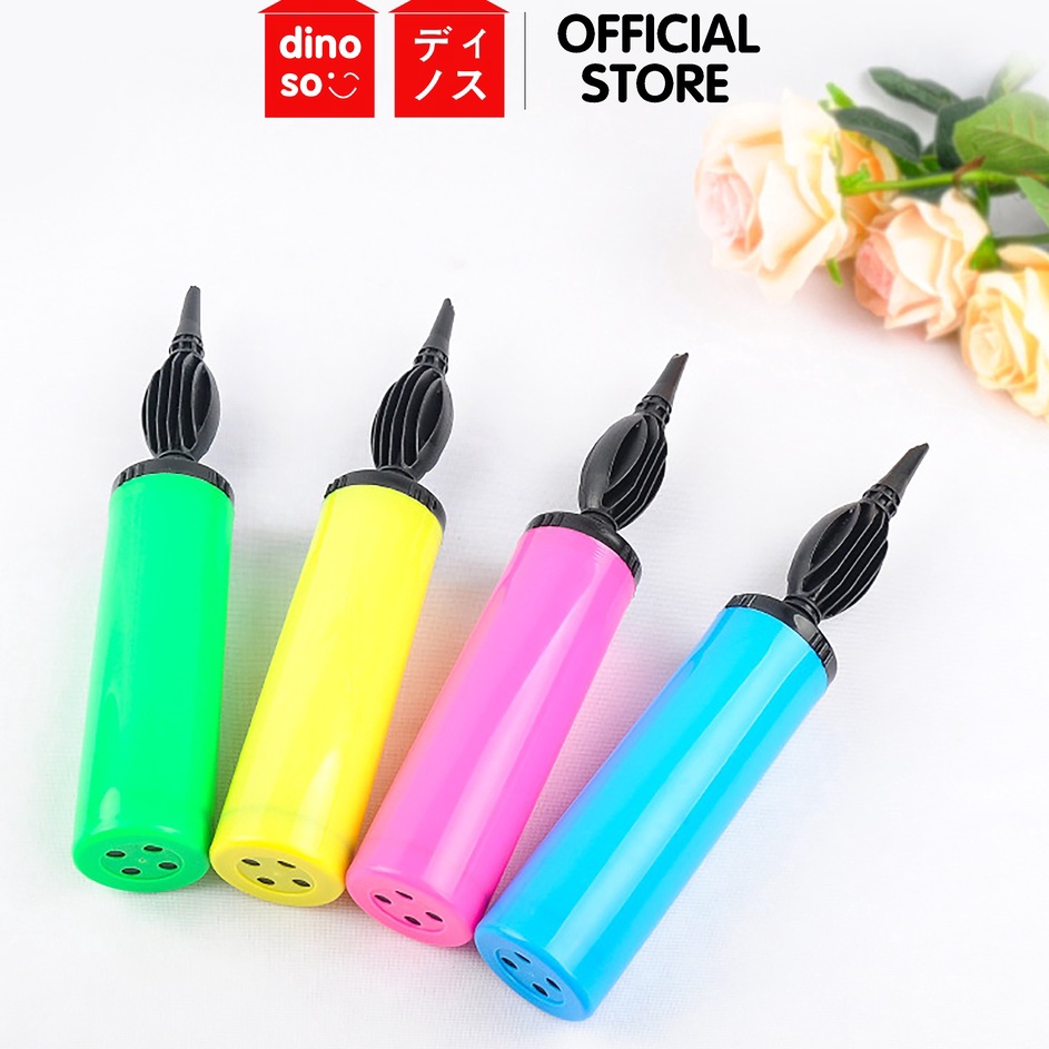 Best Product DINOSO Pompa Balon Tangan Manual Warna Warni