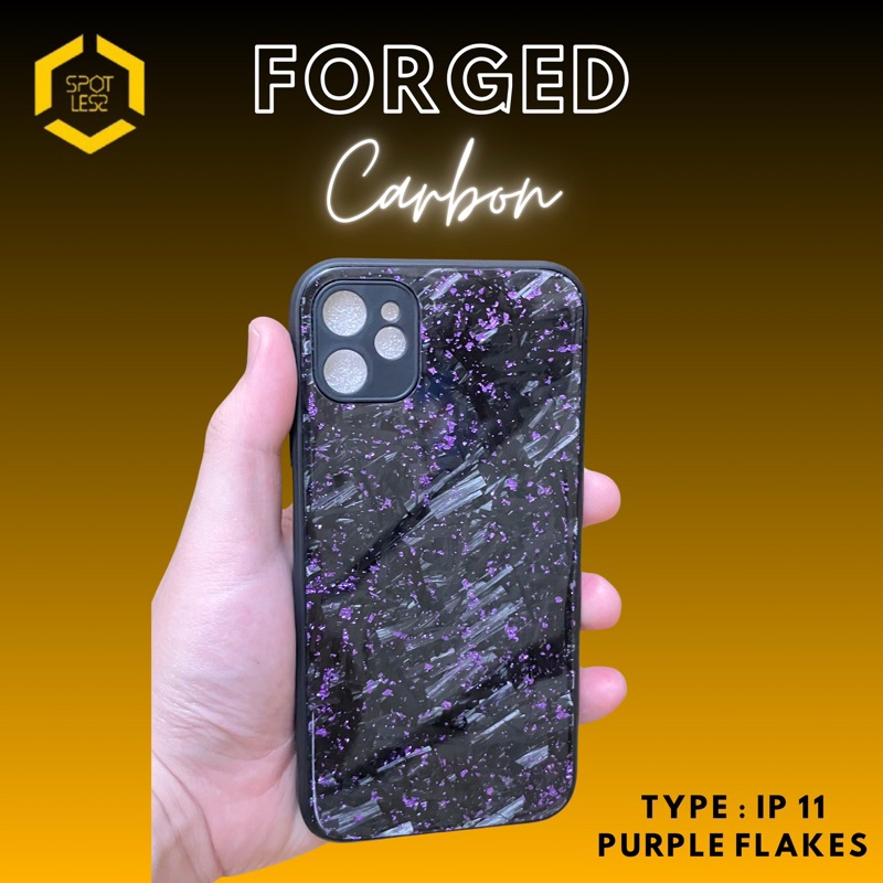 Case Iphone 11 Purple Flakes Forged Carbon