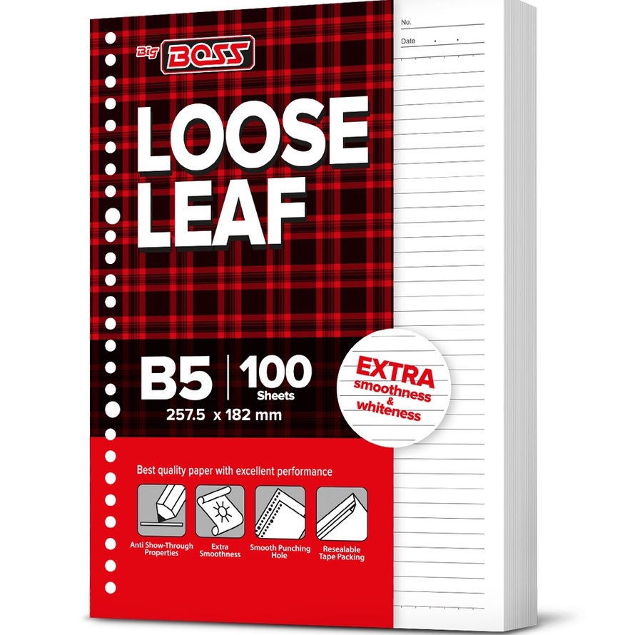 

Readystock oss Loose Leaf 1 B5 Bergaris