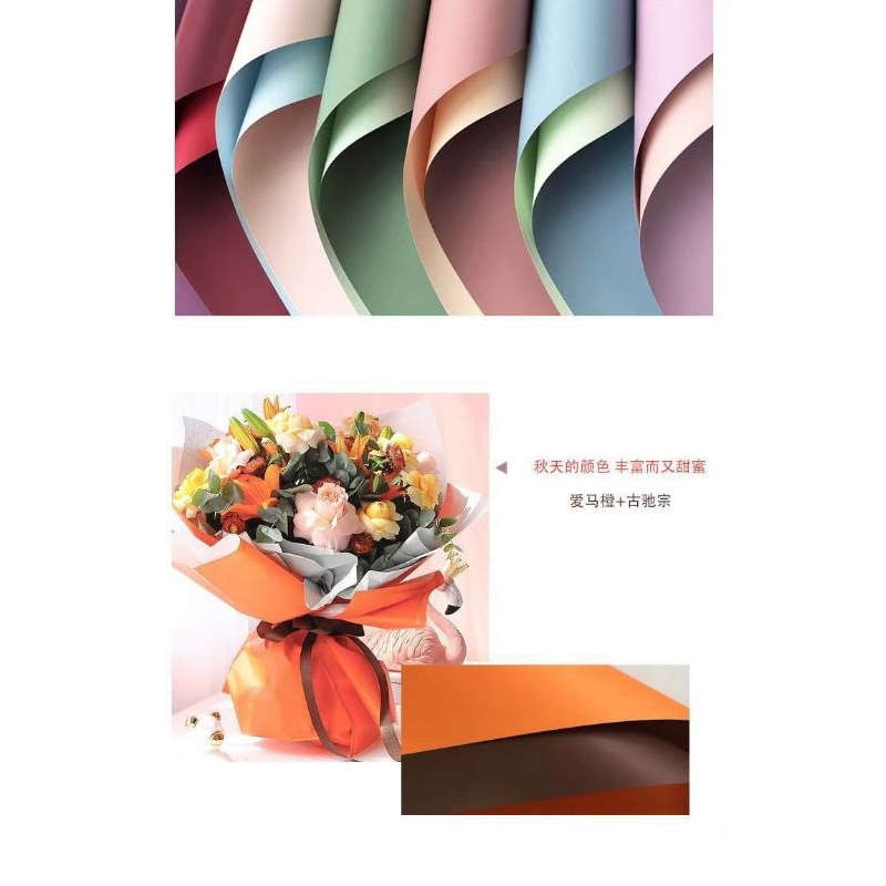 

JUAL per 20 lembar Cellophane 2 Warna Korean Wrapping Flower Part 2 Flower Wrapping Free Packing Cellophane Bi Colour Doff Kertas Buket Flower Wrapping BiColor Cellophane Waterproof Kertas Buket Bunga