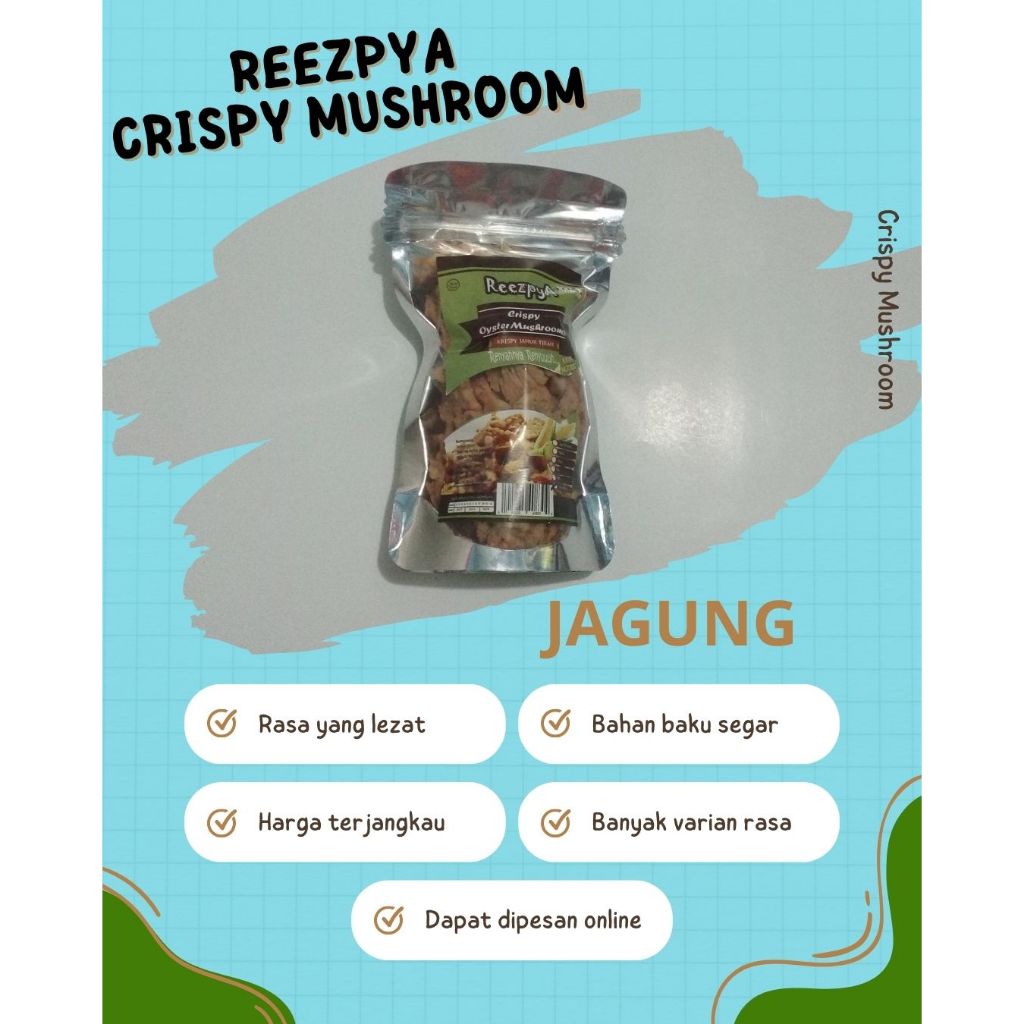 

Crispy Mushroom (Keripik Jamur Tiram) Rasa Jagung