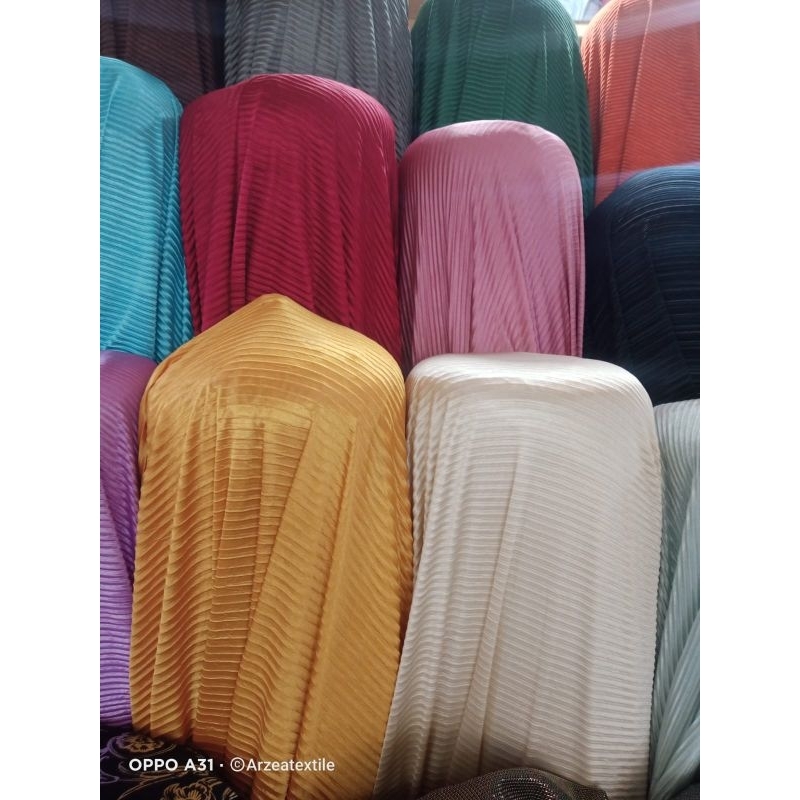 bahan/kain plisket hyget premium