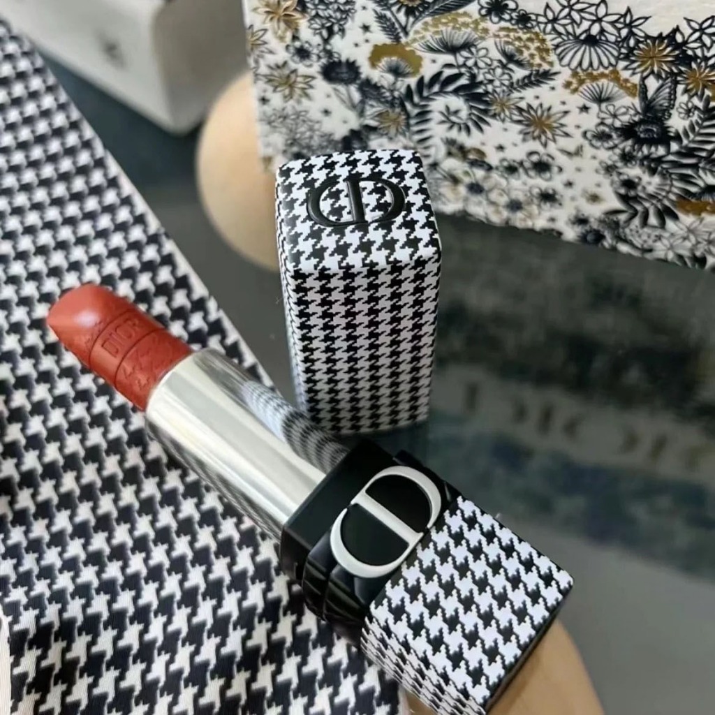 dior rouge lipstick- new look limited edition/Dior Houndstooth Matte/velvet Lipstik1.5gr/3.5gr