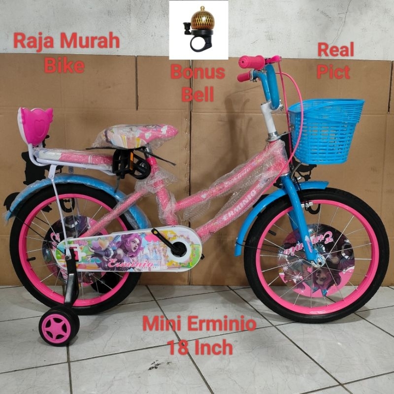 Sepeda Anak Mini Erminio 18 Inch Sepeda Anak Perempuan 18 Inch Erminio