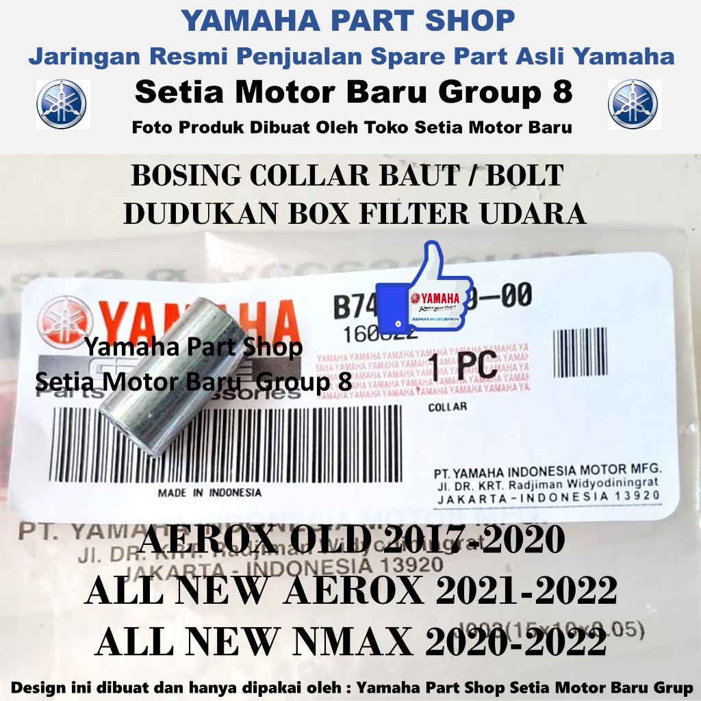 Bos Bosing Collar Baut Bolt Dudukan Box Filter Udara Aerox Old All New Nmax N Max Aerox Asli Yamaha