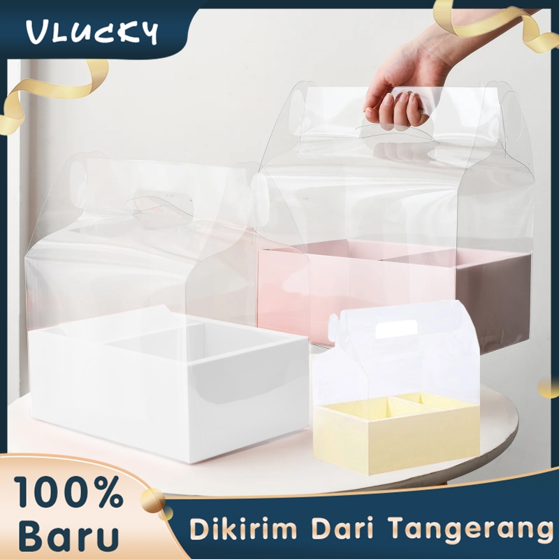 

Flower Cake Box Isi 1 Transparent Flower Box Kotak Portable Flower Box