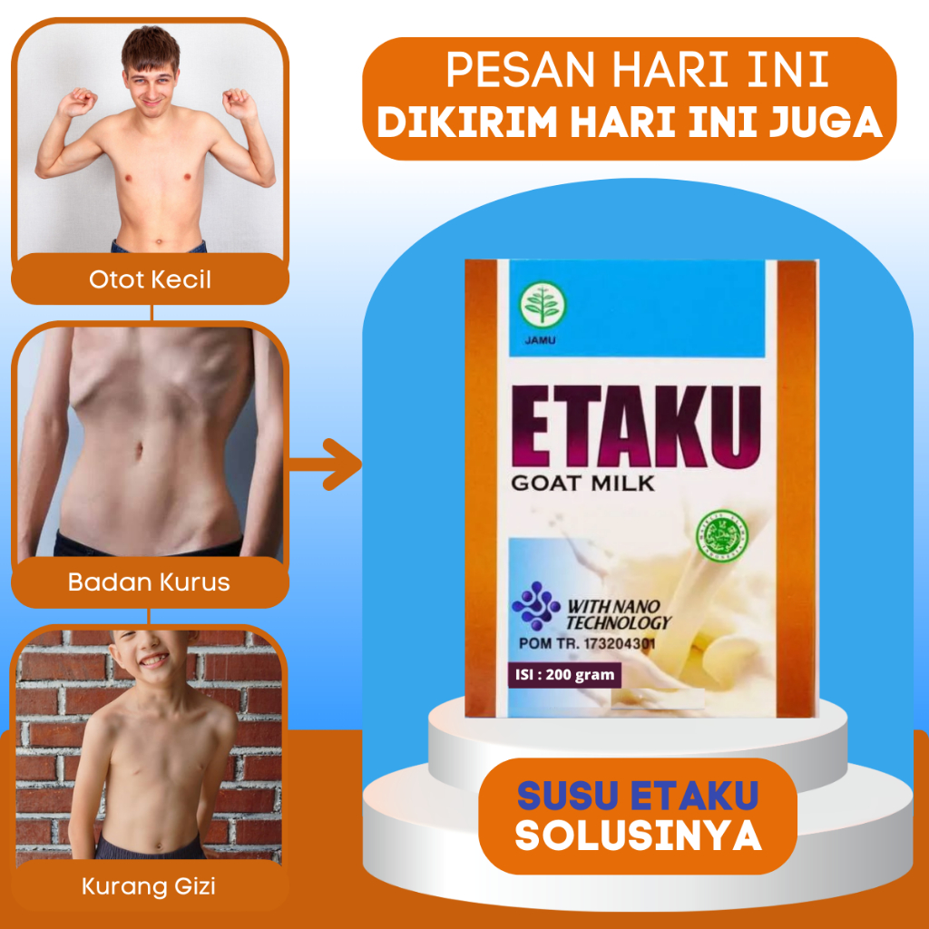 Etaku Etawa Premium Susu Penggemuk Penambah Kenaikan Berat Badan Ideal Yang Bagus Reaksi Cepat - Sus