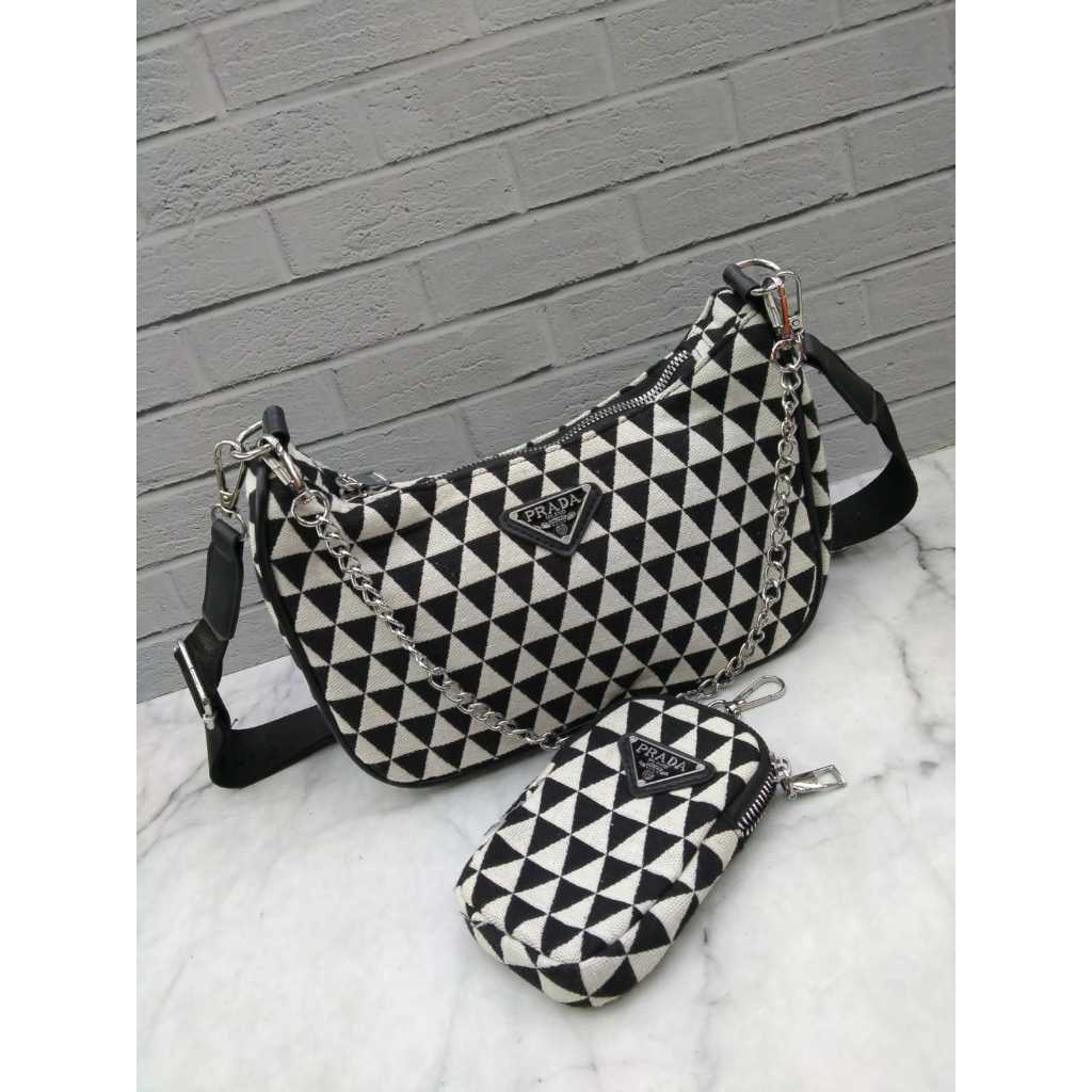 TAS SELEMPANG 00PRADA WANITA PREMIUM QUALITY