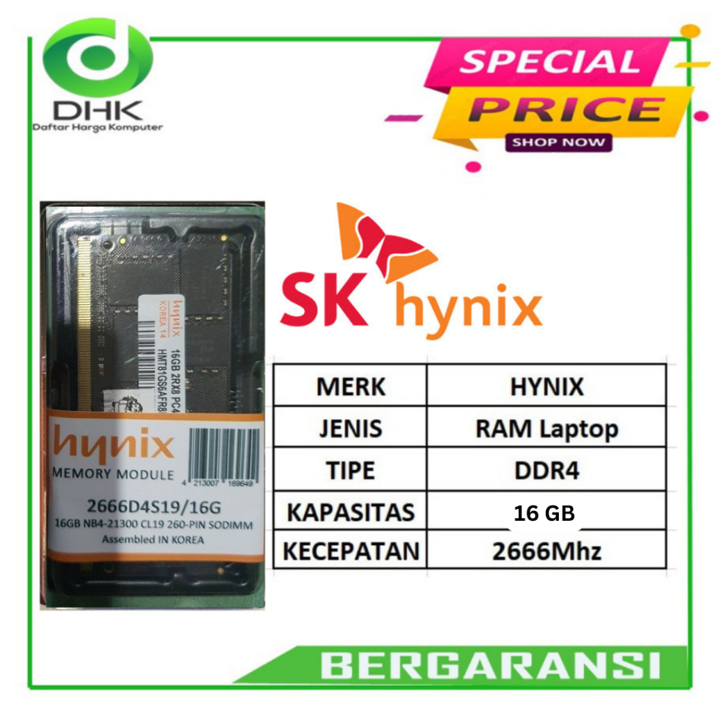 RAM SODIM HYNIX DDR4 16GB 2666