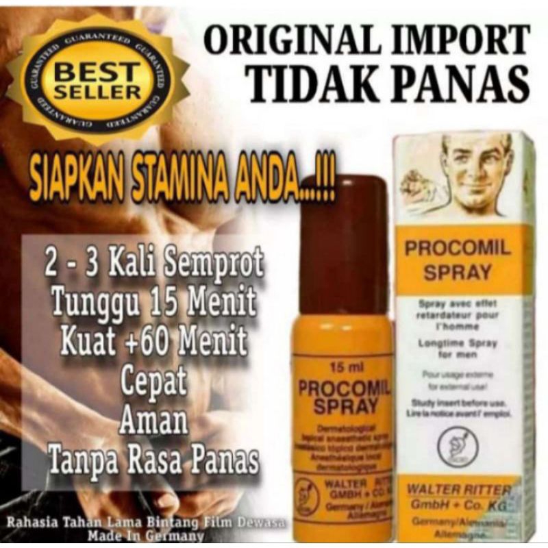 PROCOMIL SPRAY ORIGINAL PROCOMIL SEMPROT 100% ASLI TAHAN LAMA