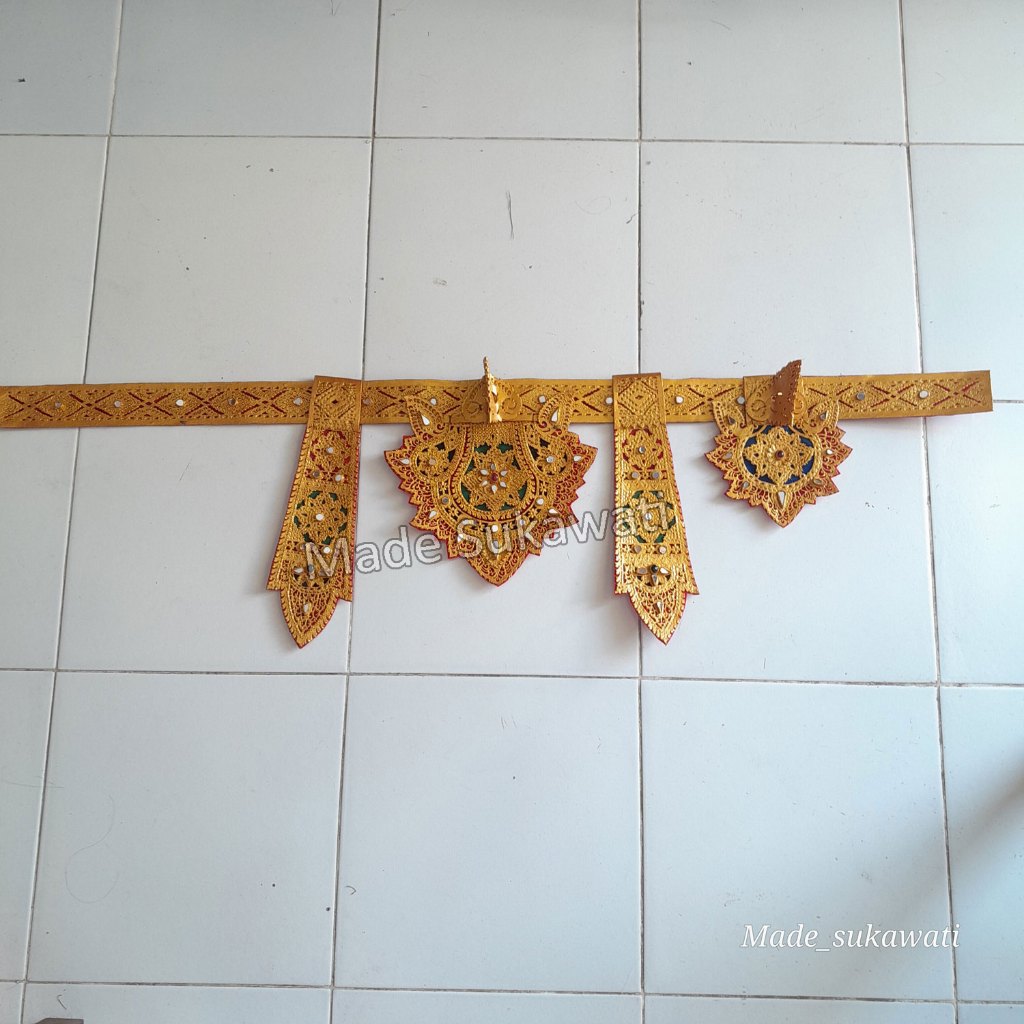 Sabuk ampok ampok kulit Kreasi aksesoris Tari bali kualitas premium