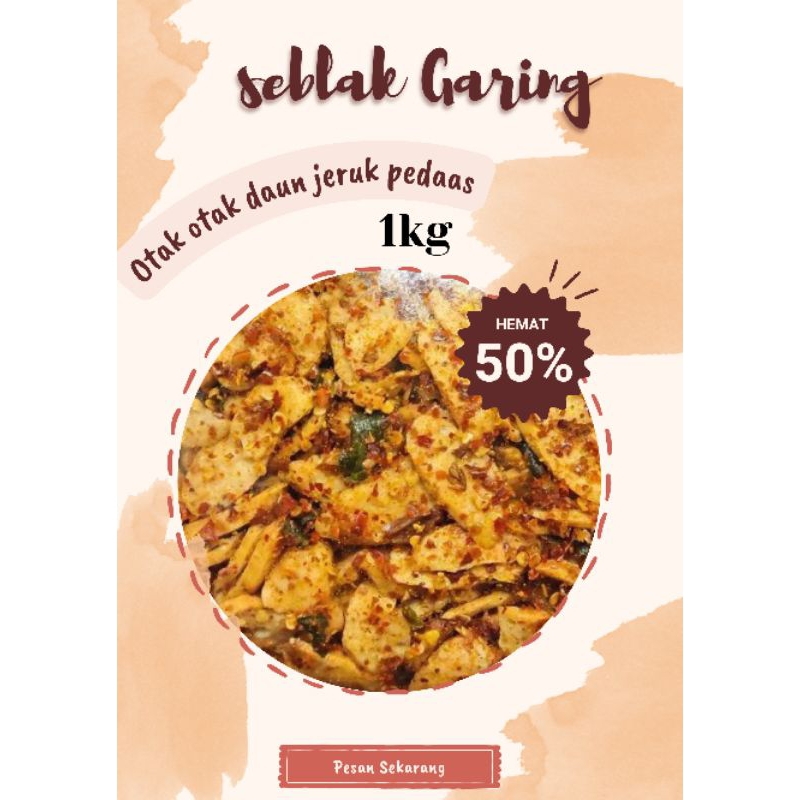 

Otak otak daun jeruk pedas 1kg