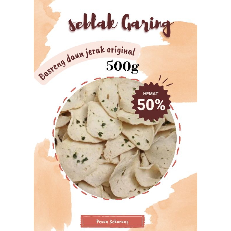

Basreng daun jeruk original 500g