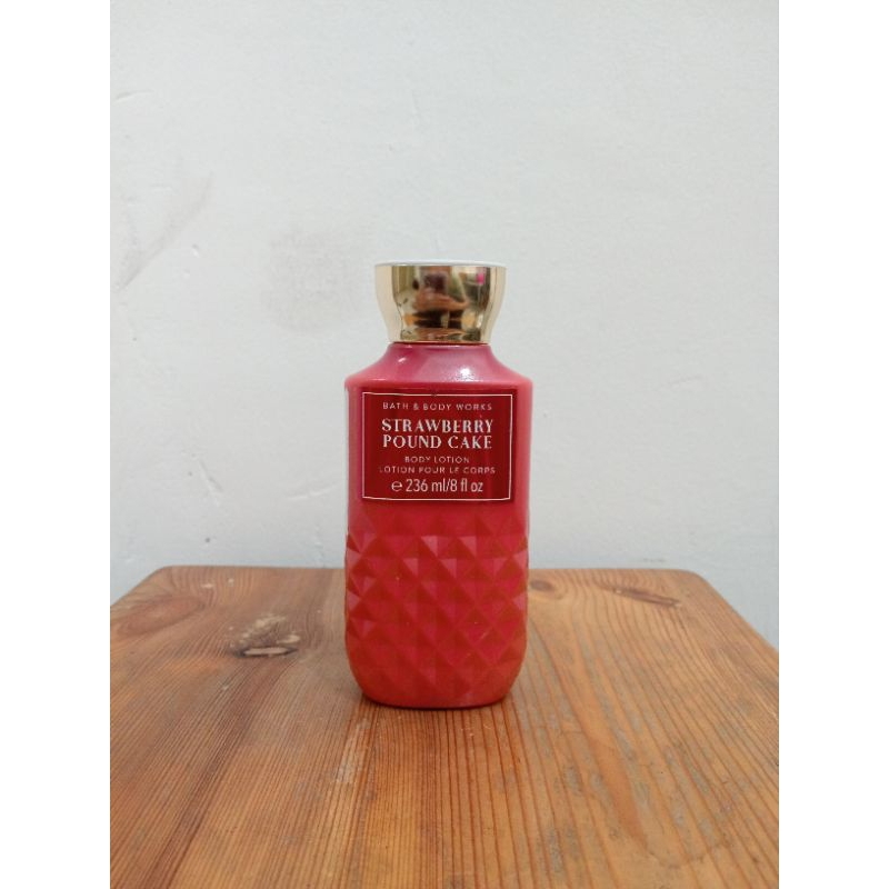 FULL SIZE PALING BESAR BBW BODY LOTION DARK KISS FAIRY TALE STRAWBERRY POUND CAKE