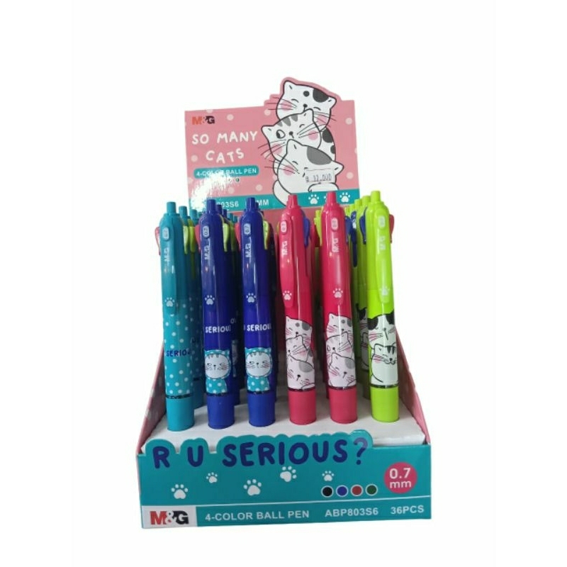 

M&G 4 Color Ball Pen ABP 803S6 /Bolpen 4 Warna Fancy