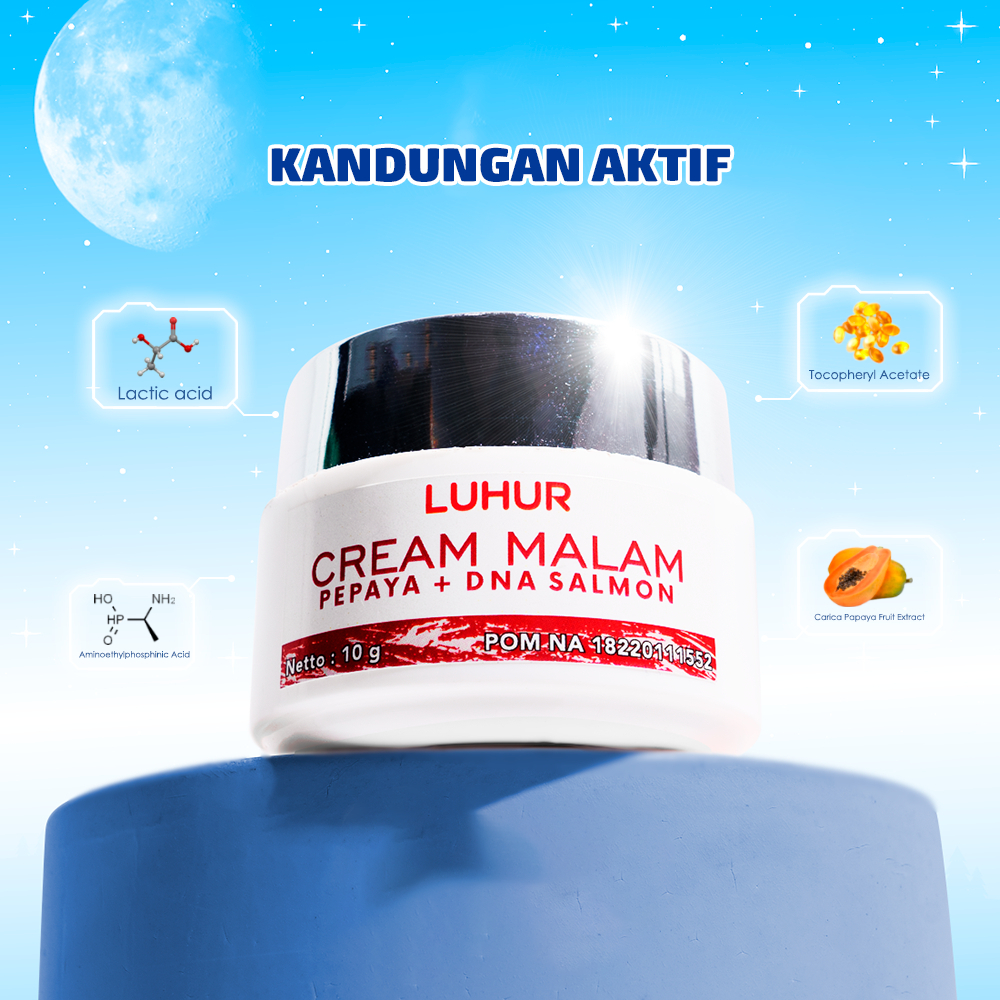 Cream Malam Pepaya luhur / Cream Malam Pencerah / Cream Luhur Original