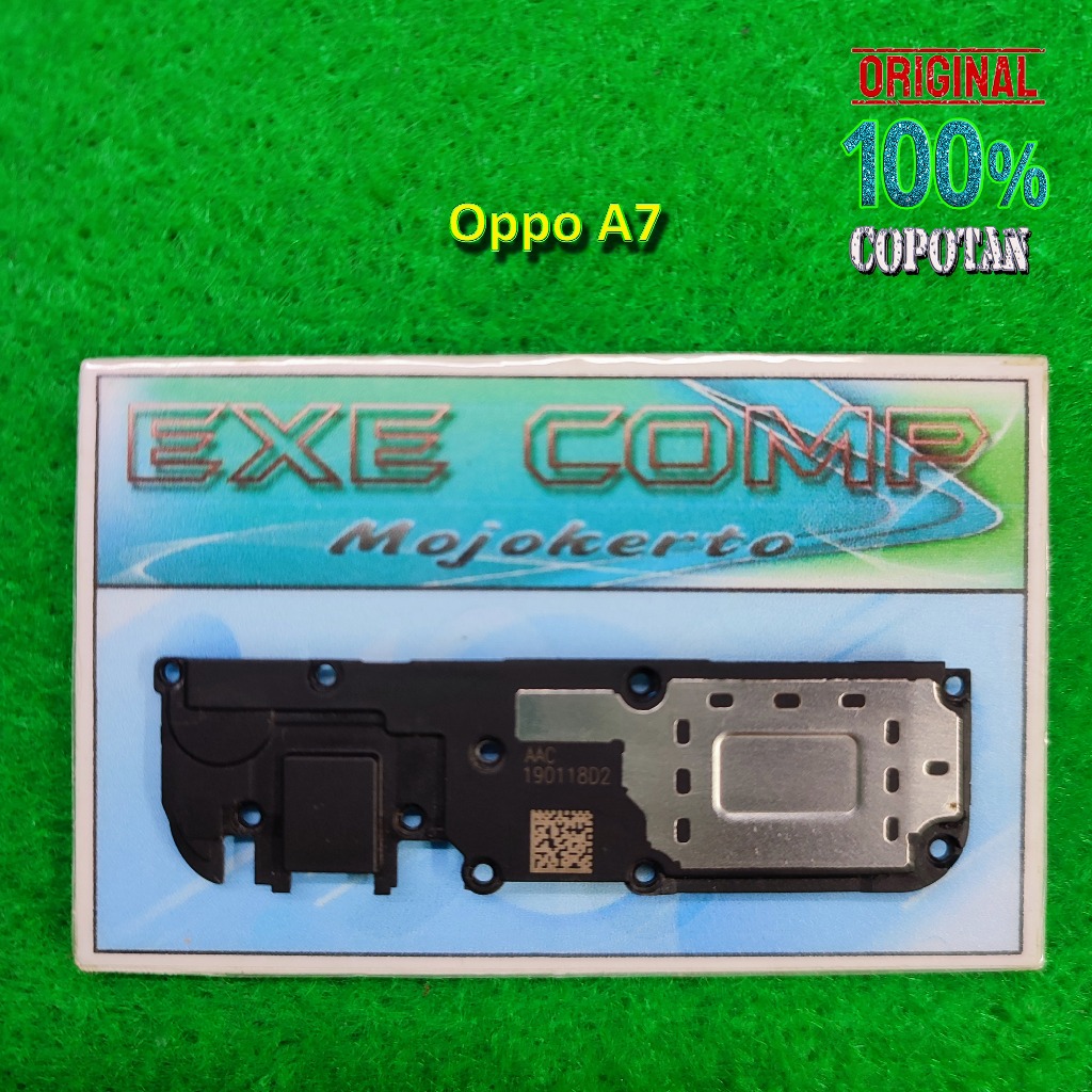 Oppo A7 (2018) Speaker buzzer / spiker musik / speker mp3 dan tutup mesin bawah copotan | eXe Comp
