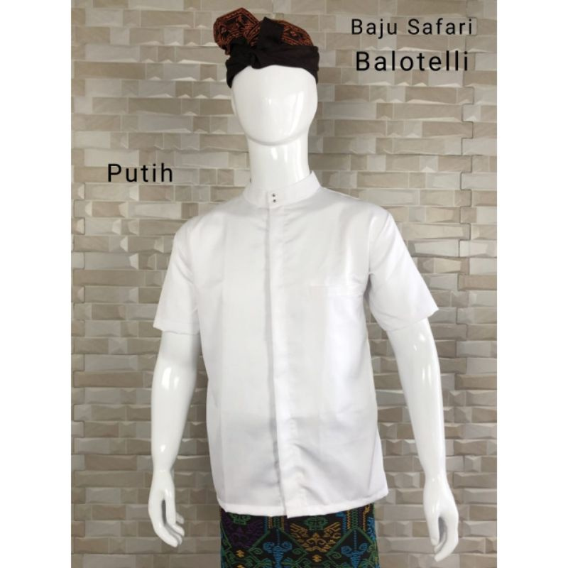 Baju Semi Safari Pria Bali bahan Import | Baju pria Adat Bali