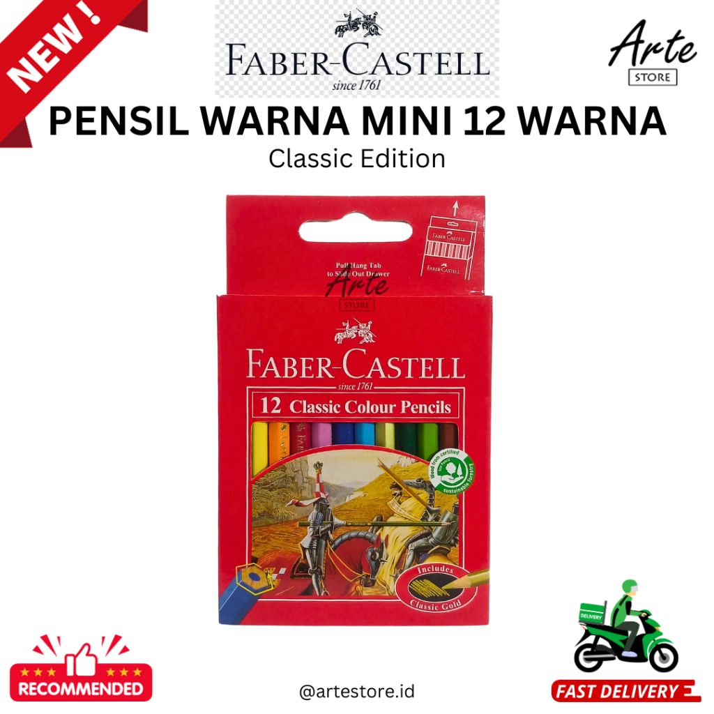 

Pensil Warna Faber Castell Classic Mini 12 Warna