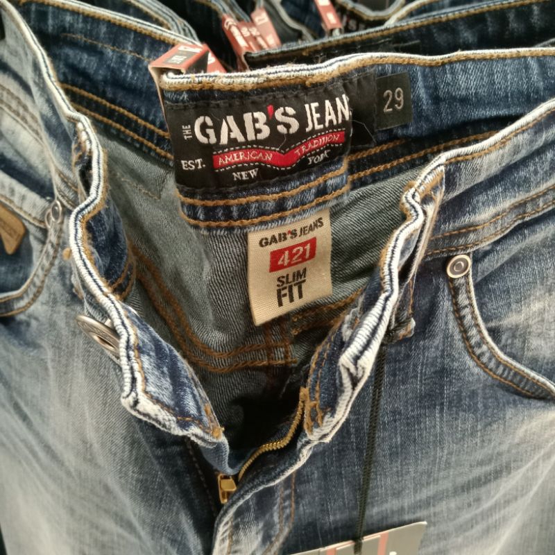 GABS JEANS DENIM PRIA | CELANA JEANS ROBEK  | ORIGINAL