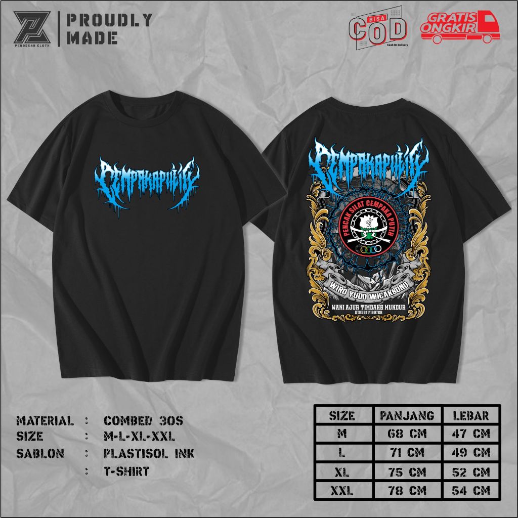 Kaos Pencak Silat PSCP Cempaka Putih New Design Terlaris