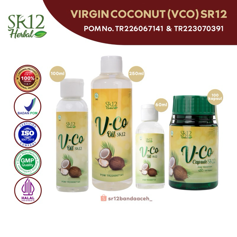 VIRGIN COCONUT (VICO) OIL & CAPSULE SR12 | HERBAL | MINYAK KELAPA MURNI 100% | MINYAK KELAPA ASLI | 