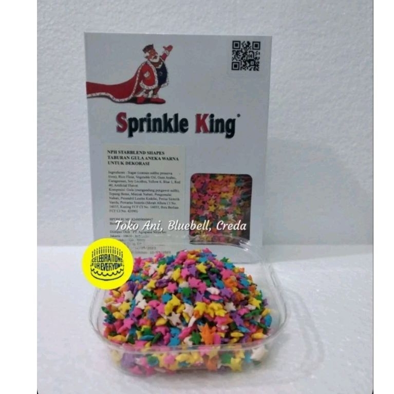 

Sprinkle Star Quins Pastel Color, Pack 500gr / Sprinkle bentuk bintang ( 50804-R1 )