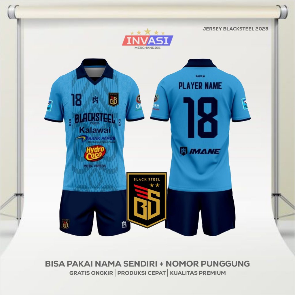 JERSEY BLACKSTEEL MANOKWARI LIGA PRO 2023